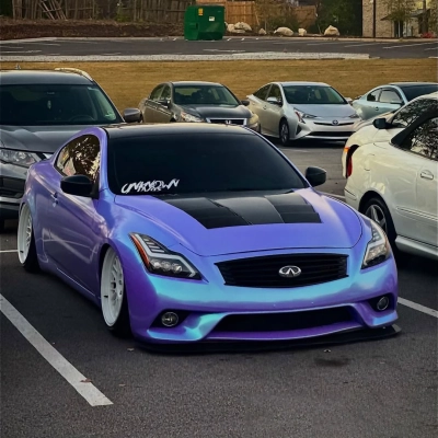 Ravoony Plus Twin Candy Purple Green Car Wrap 02