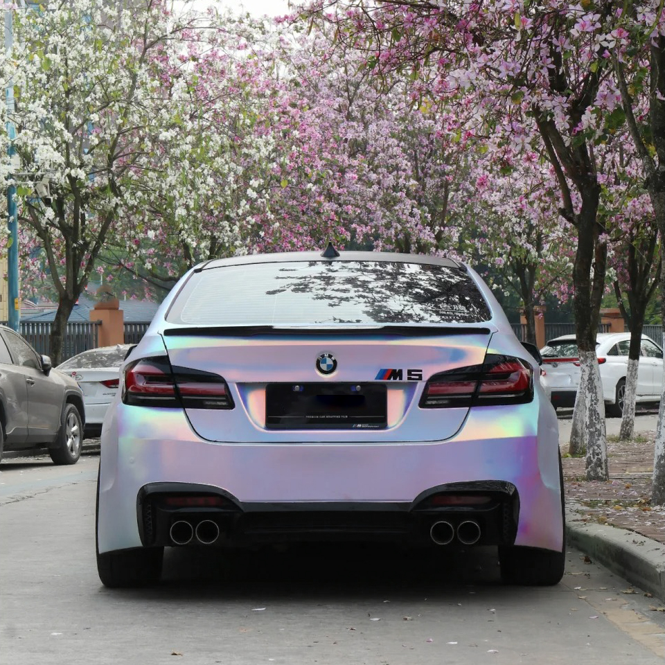 Ravoony Basic Matte Holographic Rainbow Neo Chrome Car Vinyl Wrap