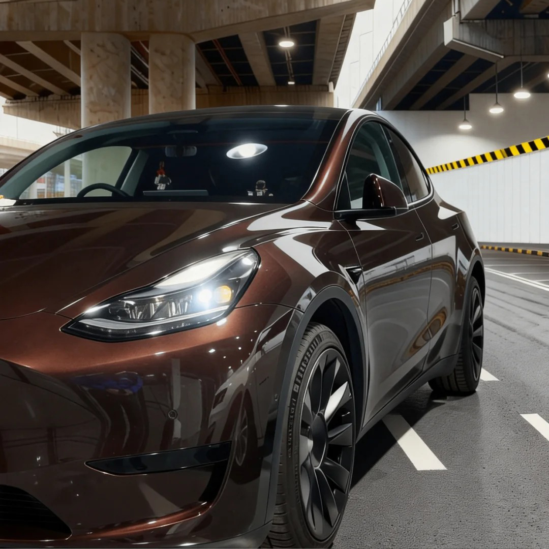 Ravoony Plus Porsche Gloss Terra Brown Vinyl Car Wrap