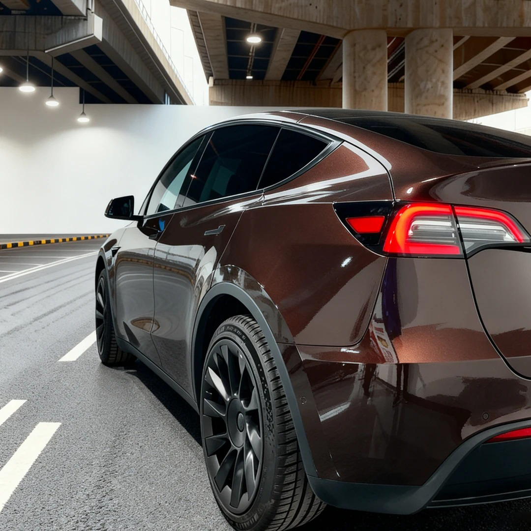 Ravoony Plus Porsche Gloss Terra Brown Vinyl Car Wrap