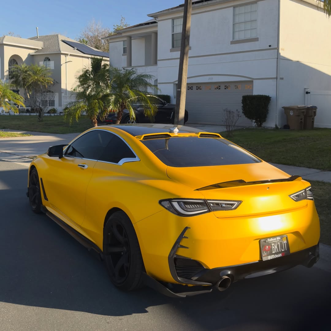 Ravoony Plus Matte Metallic Yellow Car Wrap
