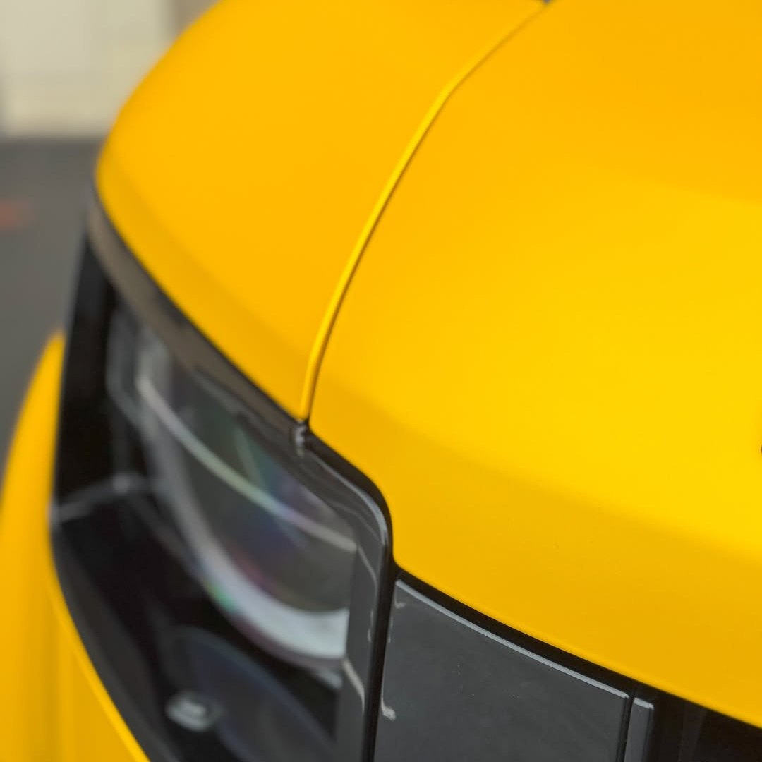 Ravoony Plus Matte Metallic Yellow Car Wrap