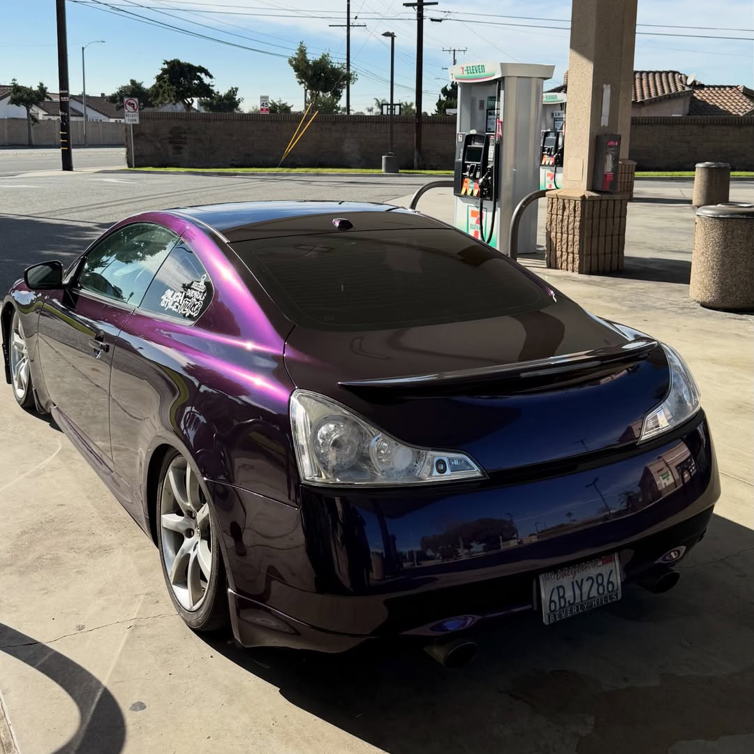 Ravoony Plus PET Gloss Ghost Midnight Purple Car Vinyl Wrap