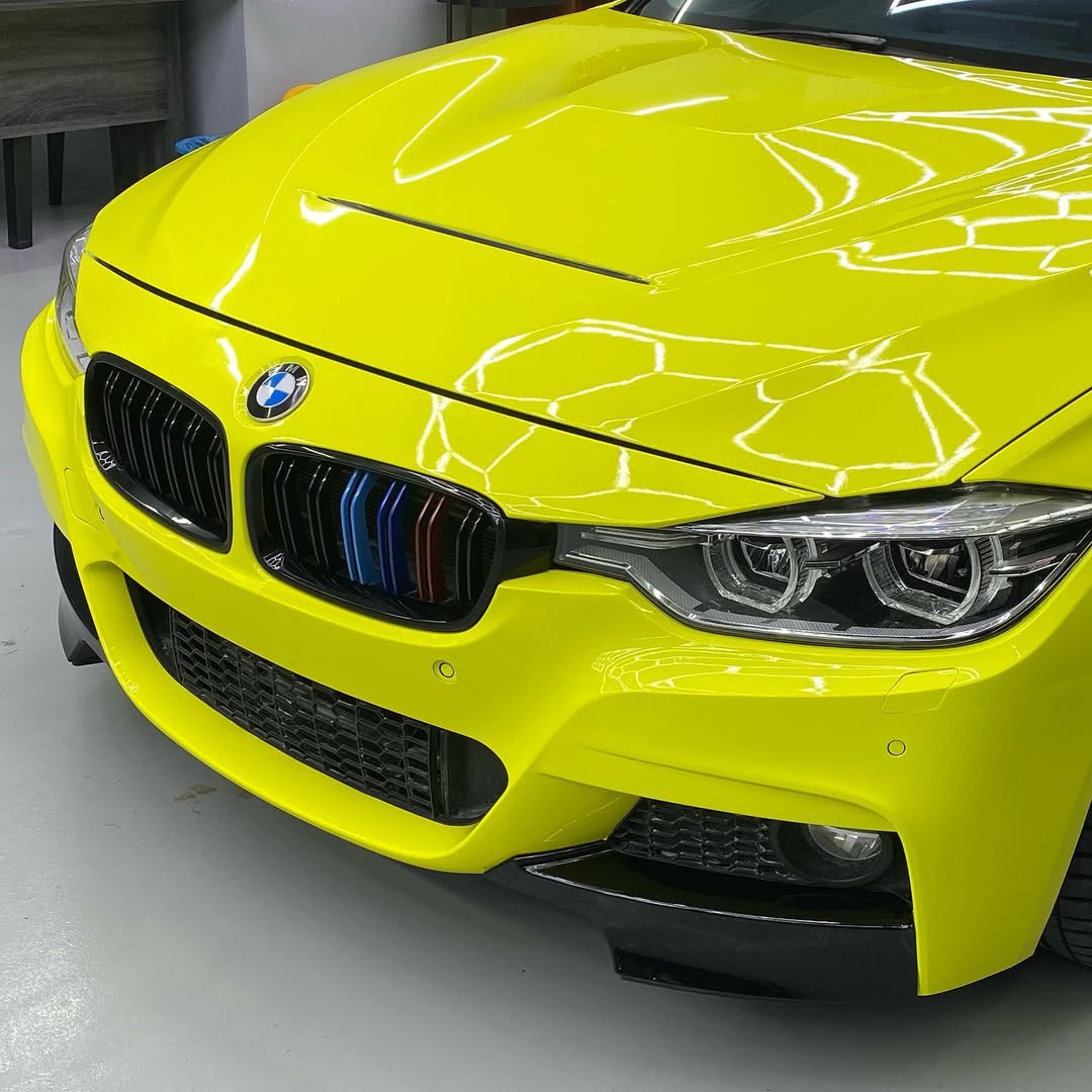 Ravoony Plus Glossy Crystal Lemon Yellow Vinyl Wrap