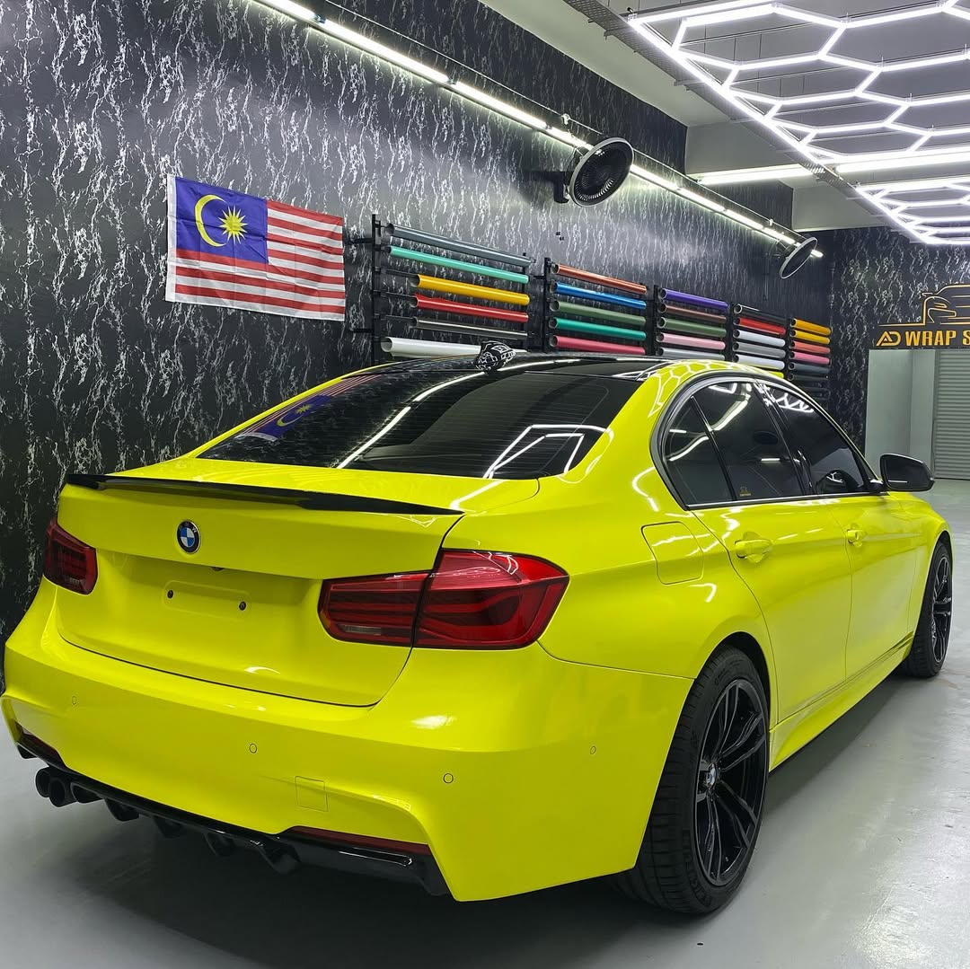 Ravoony Plus Glossy Crystal Lemon Yellow Vinyl Wrap