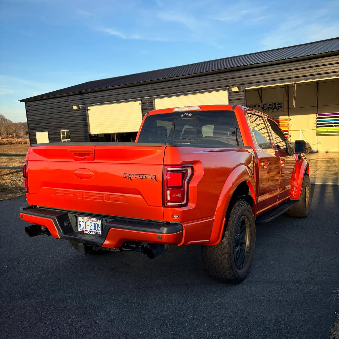 Ravoony Plus Glossy Porsche Orange Car Vinyl Wrap
