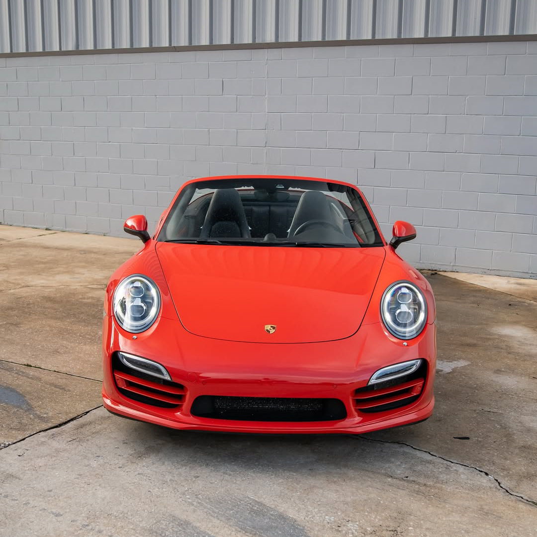Ravoony Plus Glossy Porsche Orange Car Vinyl Wrap