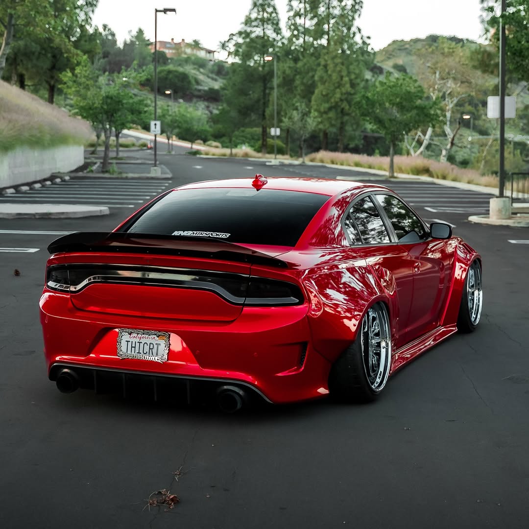 Ravoony Plus PET Glossy Metallic Paint Fire Red Vinyl Car Wrap