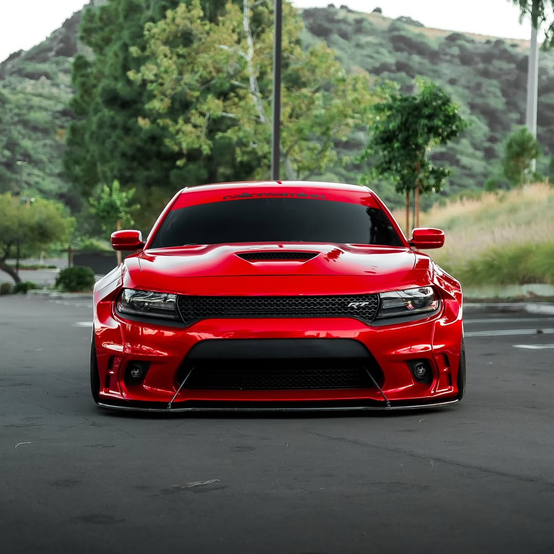 Ravoony Plus PET Glossy Metallic Paint Fire Red Vinyl Car Wrap