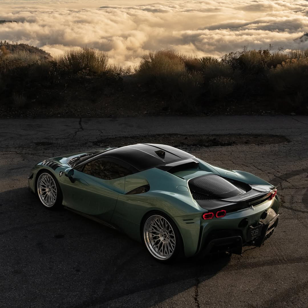 Ravoony Basic Ferrari Gloss Verde Francesca Green Vinyl Car Wrap