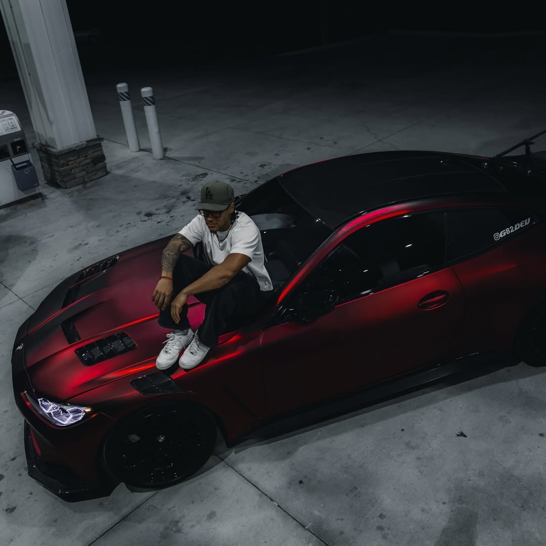 Ravoony Plus PET Matte Chrome Romanee Red Vinyl Car Wrap