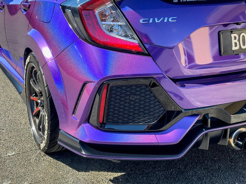 Ravoony Plus Glossy Laser Dark Purple Car Wrap