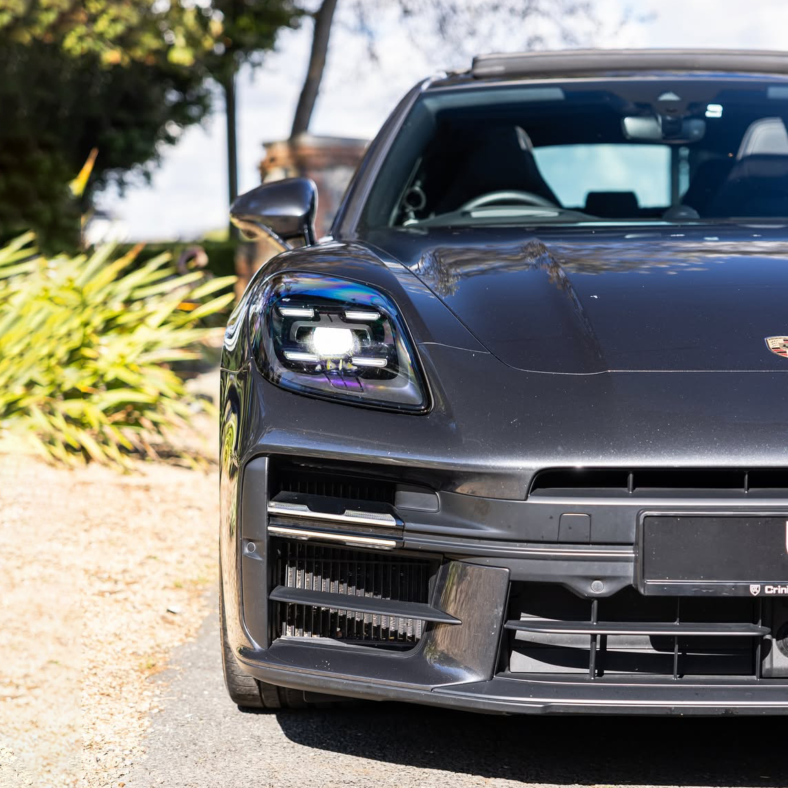  Ravoony Plus Porsche Gloss Volcano Grey Car Vinyl Wrap