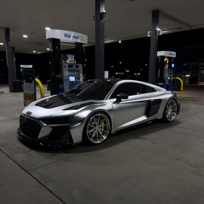 Ravoony Plus Matte Chrome Alexander Silver Metallic Vinyl Wrap 02