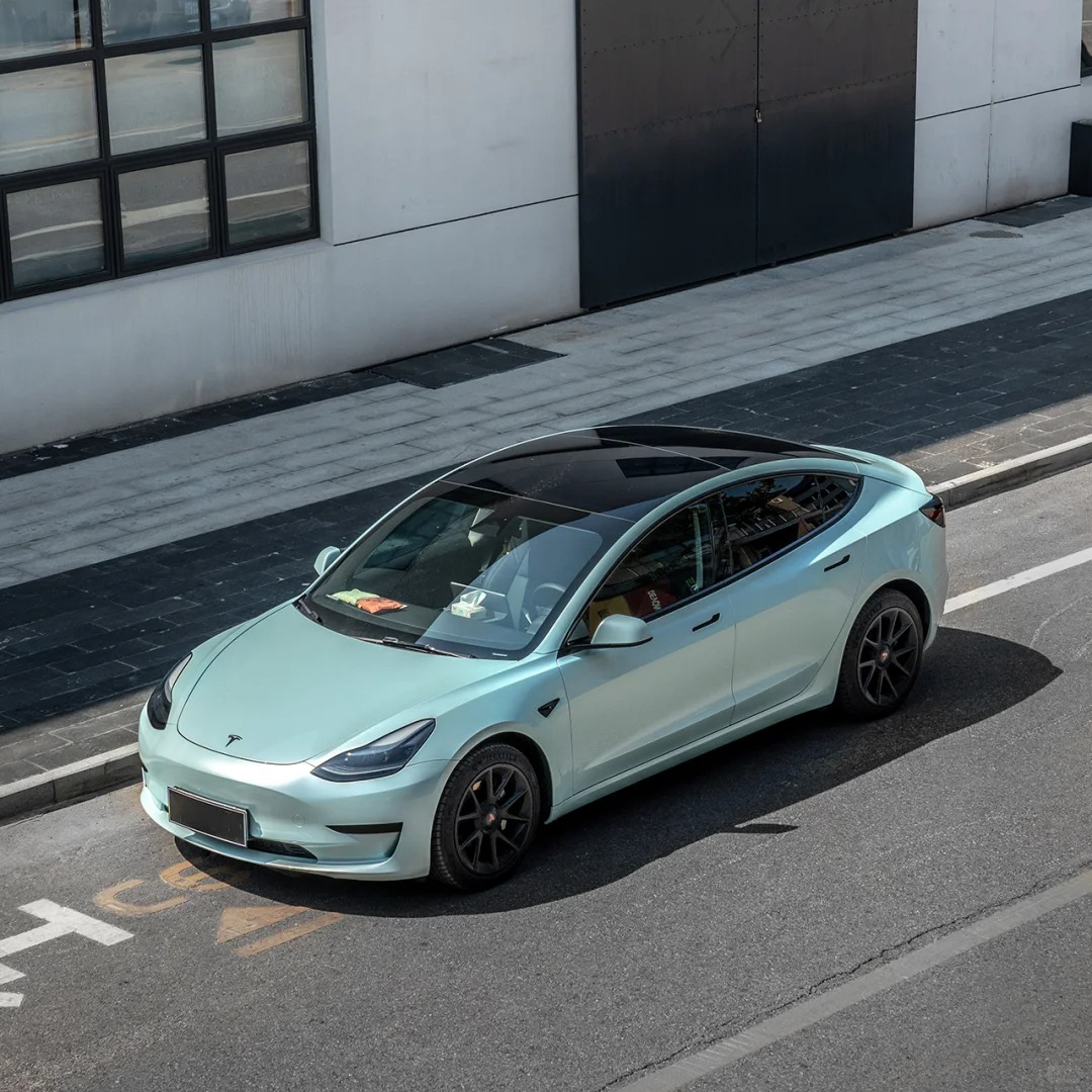 Ravoony Plus Gloss Macaron Moonlight Jade Vinyl Car Wrap