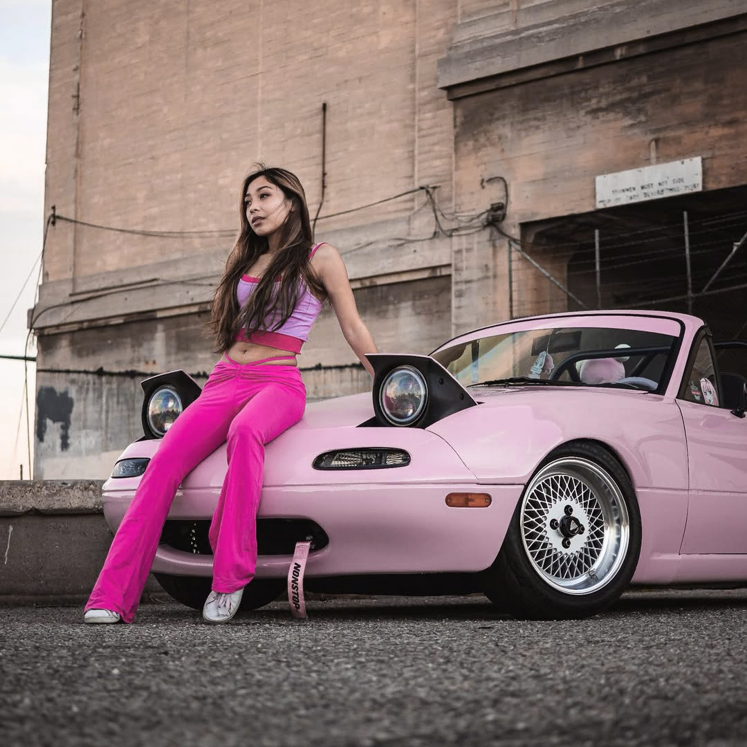 Ravoony Plus PET Gloss Macaron Cherry Pink Vinyl Car Wrap