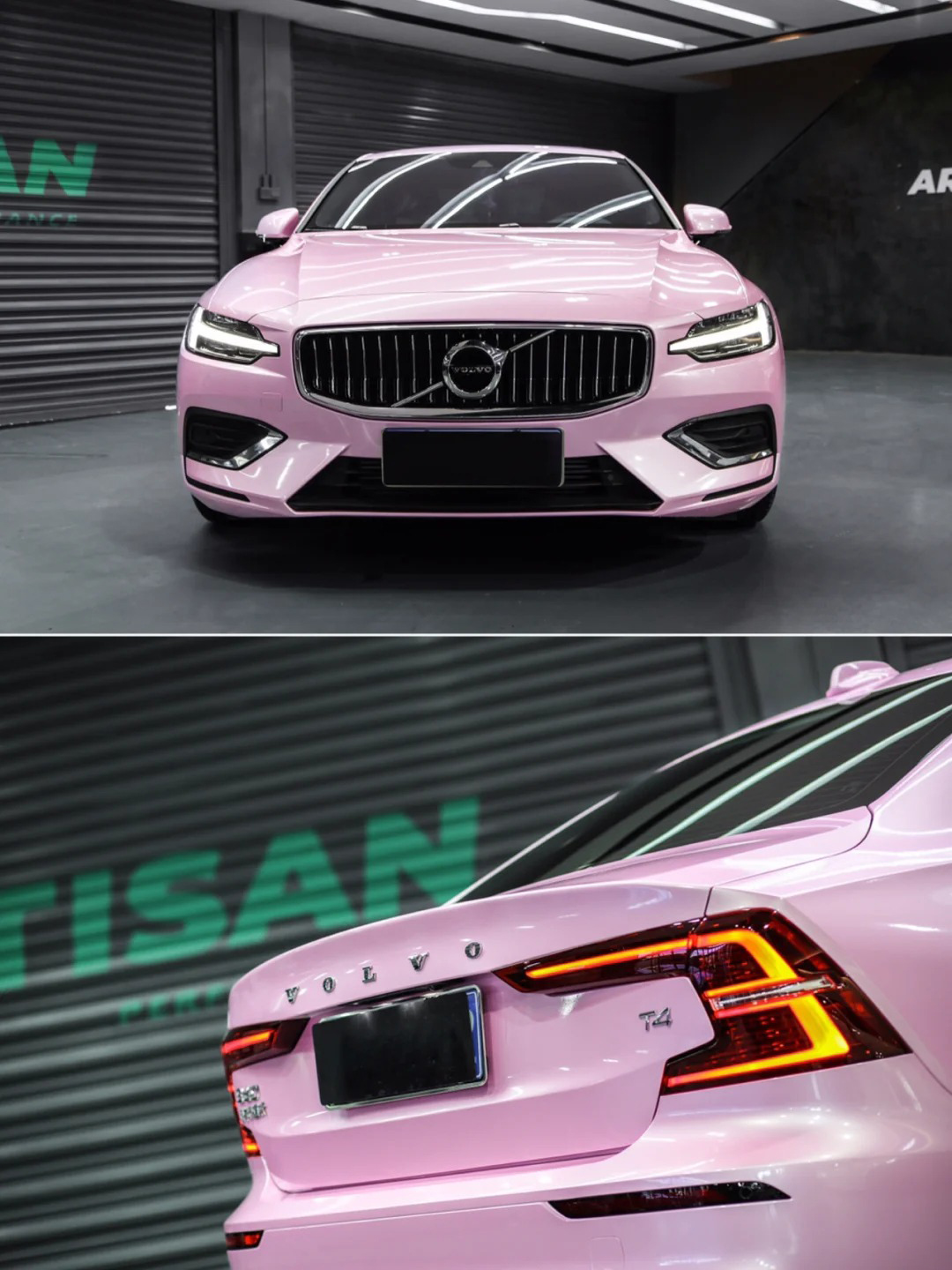 Ravoony Plus PET Gloss Macaron Cherry Pink Vinyl Car Wrap