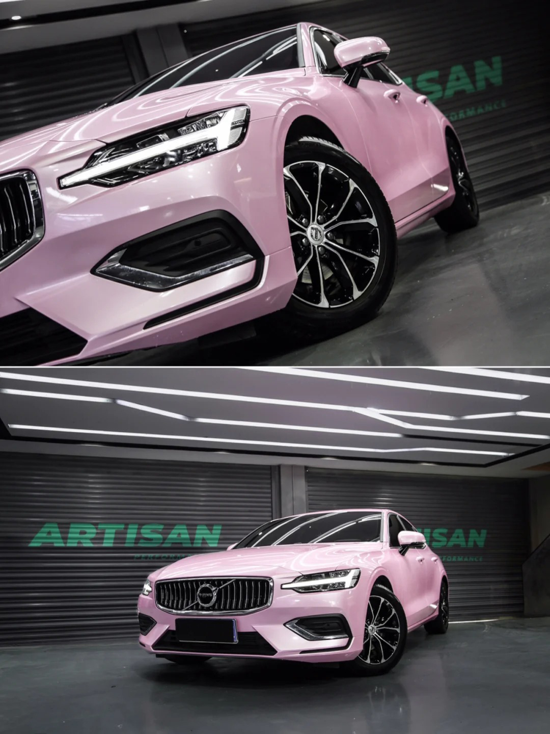Ravoony Plus PET Gloss Macaron Cherry Pink Vinyl Car Wrap