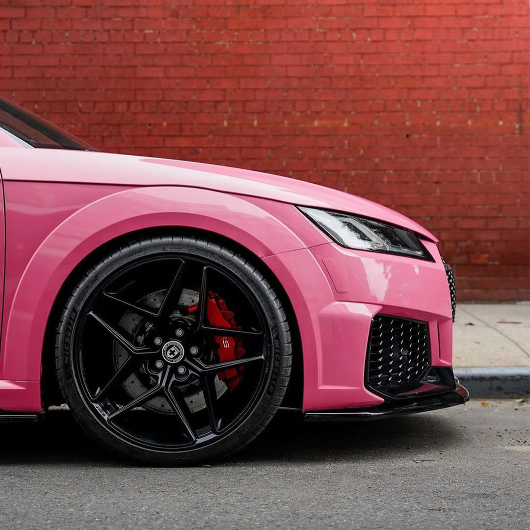 Ravoony Plus PET Glossy Princess Pink Vinyl Car Wrap 