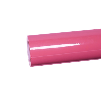 Ravoony Plus PET Glossy Princess Pink Vinyl Car Wrap BMW 3 Series Wrap 01