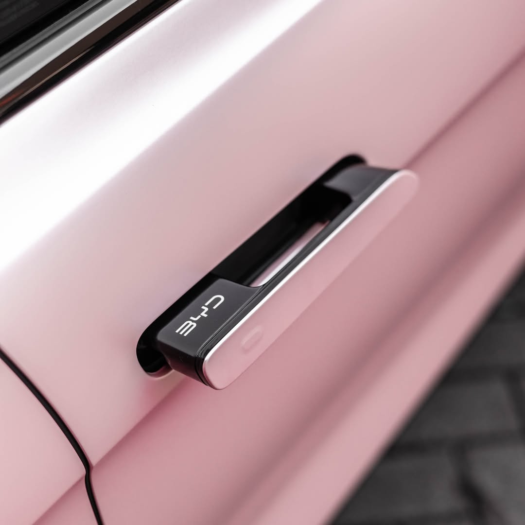 Ravoony Plus PET Pure Metal Cherry Pink Car Vinyl Wrap