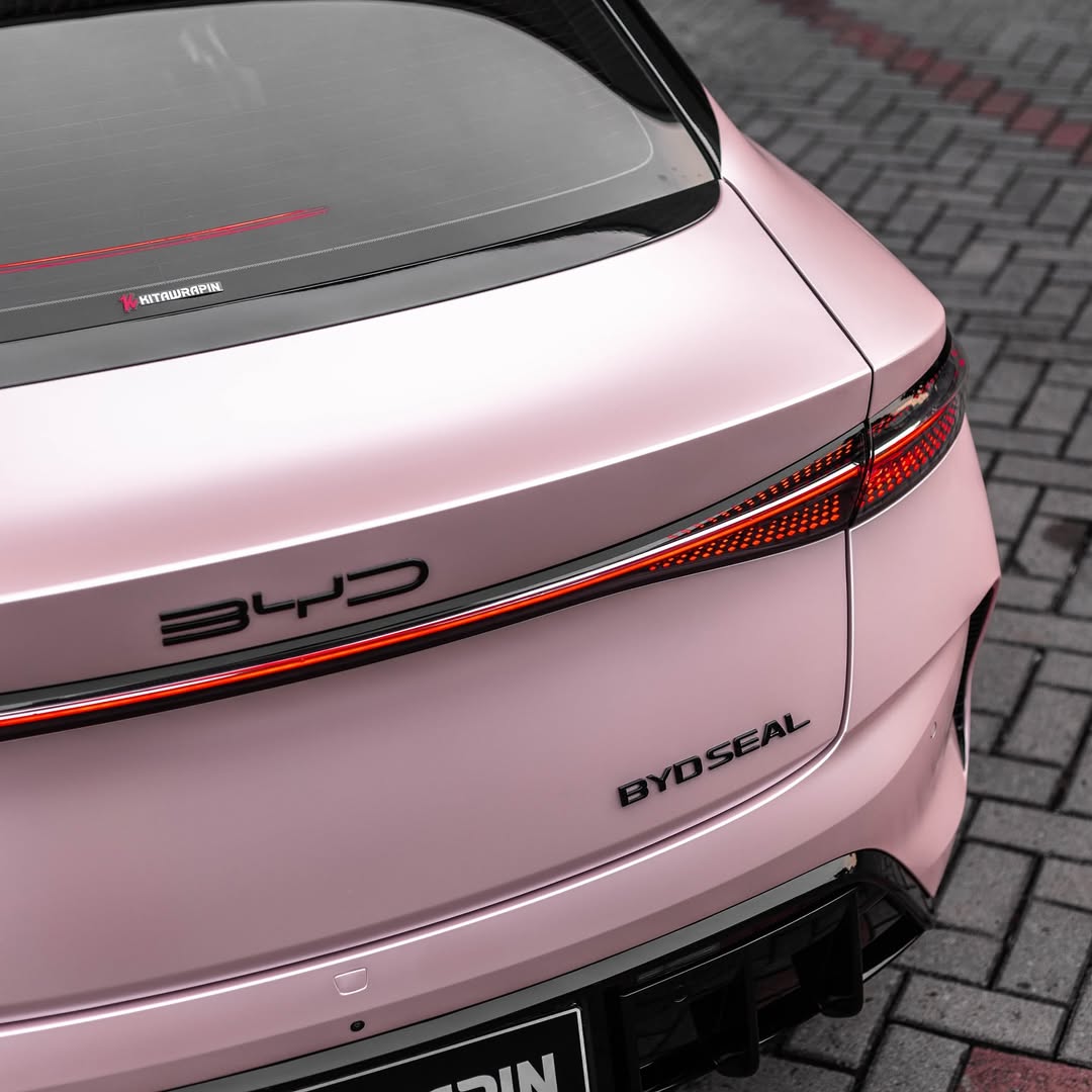 Ravoony Plus PET Pure Metal Cherry Pink Car Vinyl Wrap