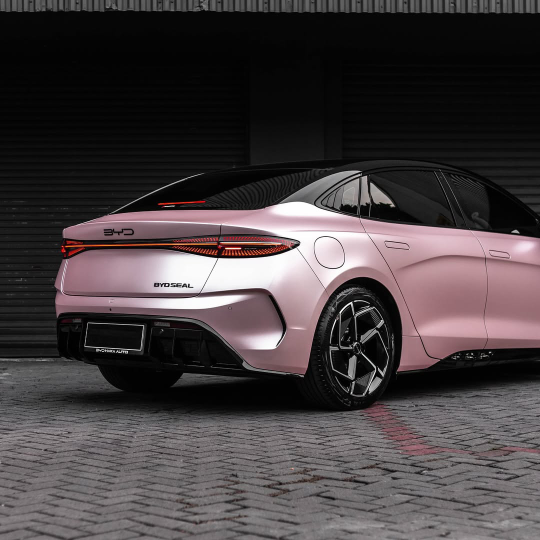 Ravoony Plus PET Pure Metal Cherry Pink Car Vinyl Wrap