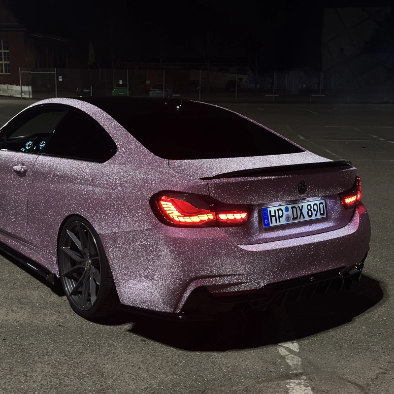 Pink Wrapped Rav Pink Car Vinyl Wrap, Best Ravoony Plus Super Glitter Pink Car Vinyl ...
