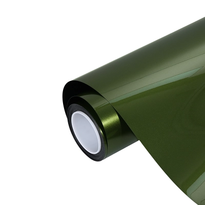 Ravoony Plus Metallic Mamba Green Car Vinyl Wrap Q60 Wrap 01