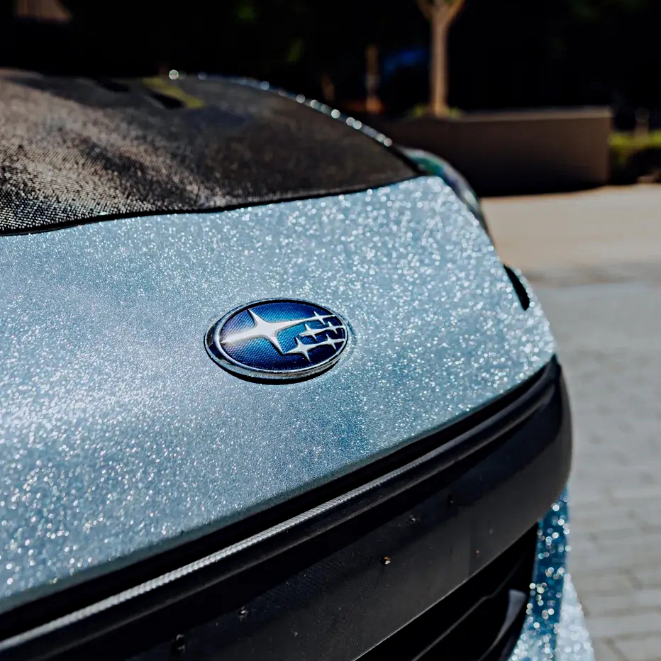 Ravoony Plus Super Glitter Blue Car Vinyl Wrap