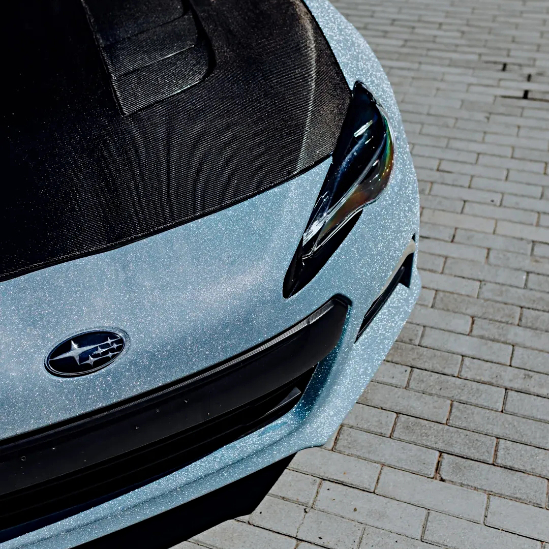 Ravoony Plus Super Glitter Blue Car Vinyl Wrap