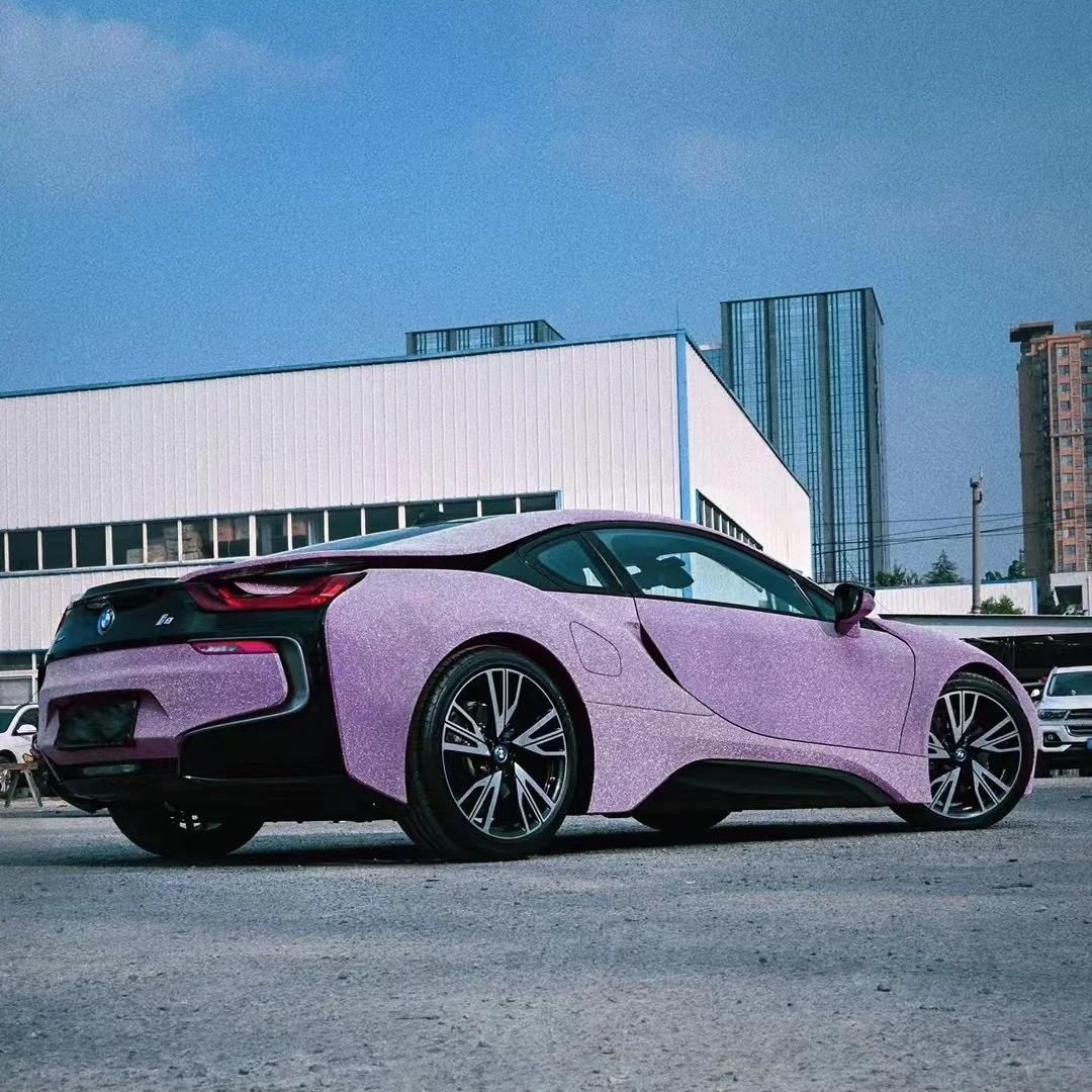 Ravoony Plus Super Glitter Purple Car Vinyl Wrap