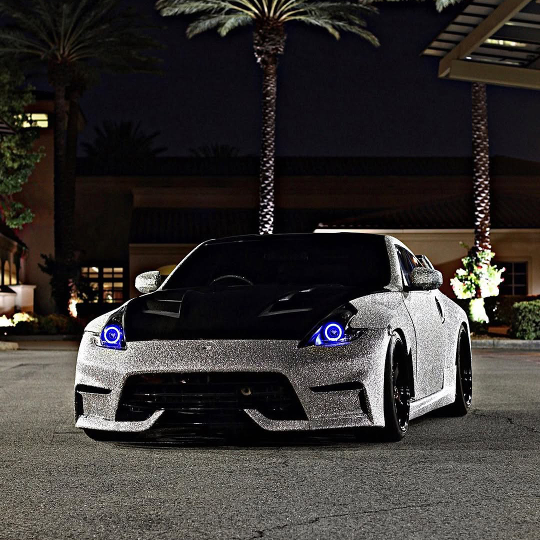 Ravoony Plus Super Glitter Silver Car Vinyl Wrap