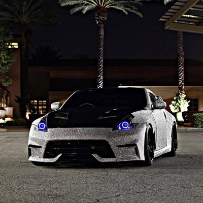 Ravoony Plus Super Glitter Silver Car Vinyl Wrap 02