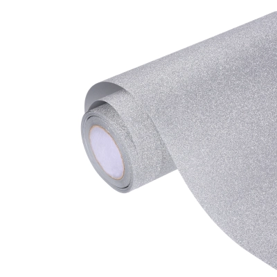 Ravoony Plus Super Glitter Silver Car Vinyl Wrap 01