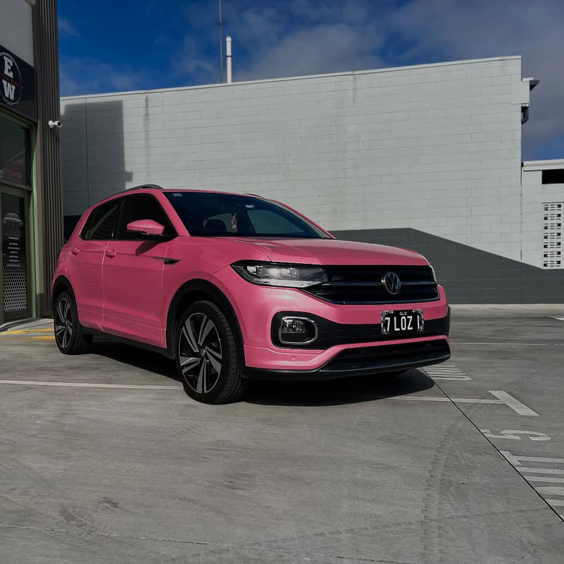  Ravoony Plus PET Sparkle Pink Car Vinyl Wrap