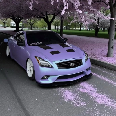 Ravoony Plus Twin Candy Purple Green Car Wrap 02