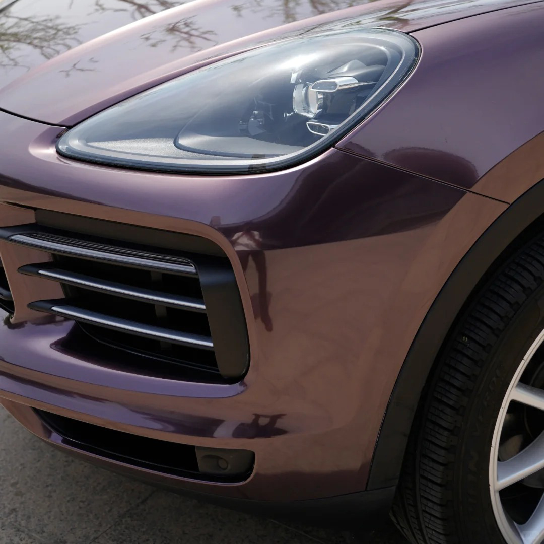 Ravoony Plus PET Gloss Metallic Eve Purple Car Vinyl Wrap