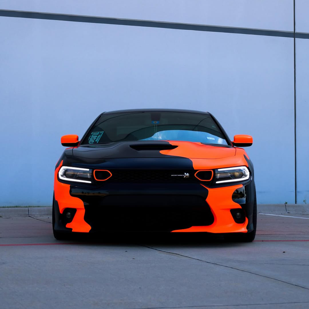 Ravoony Plus Customized Camo Neon Orange Wrap