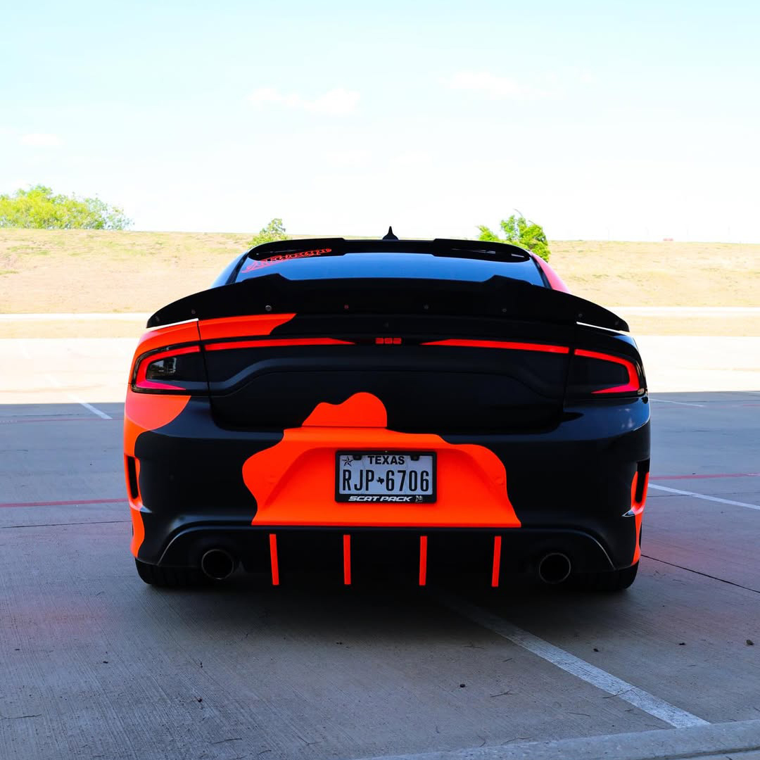 Ravoony Plus Customized Camo Neon Orange Wrap