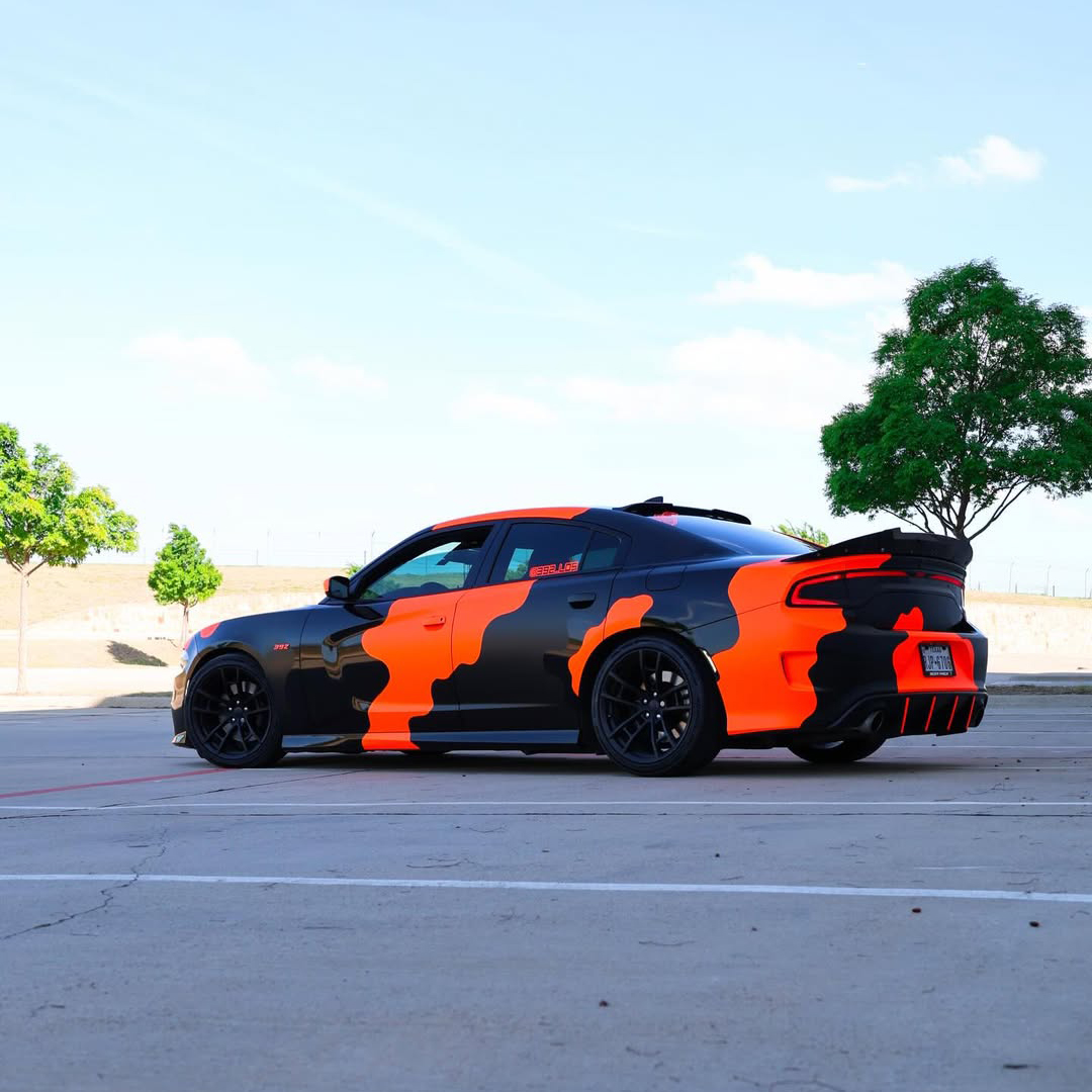 Ravoony Plus Customized Camo Neon Orange Wrap