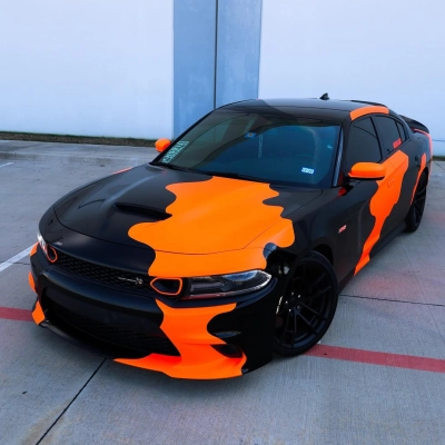 Ravoony Plus Customized Camo Neon Orange Wrap 01