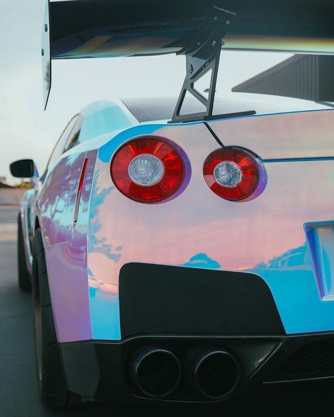 Ravoony Plus Super Gloss Holographic Rainbow Neo Chrome Car Vinyl Wrap