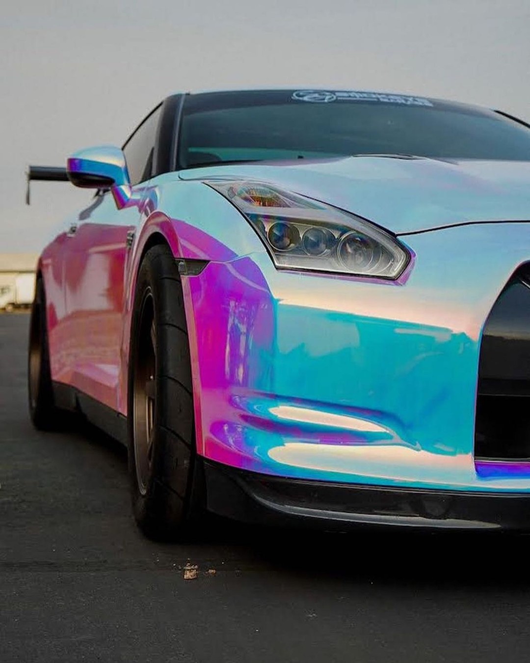 Ravoony Plus Super Gloss Holographic Rainbow Neo Chrome Car Vinyl Wrap