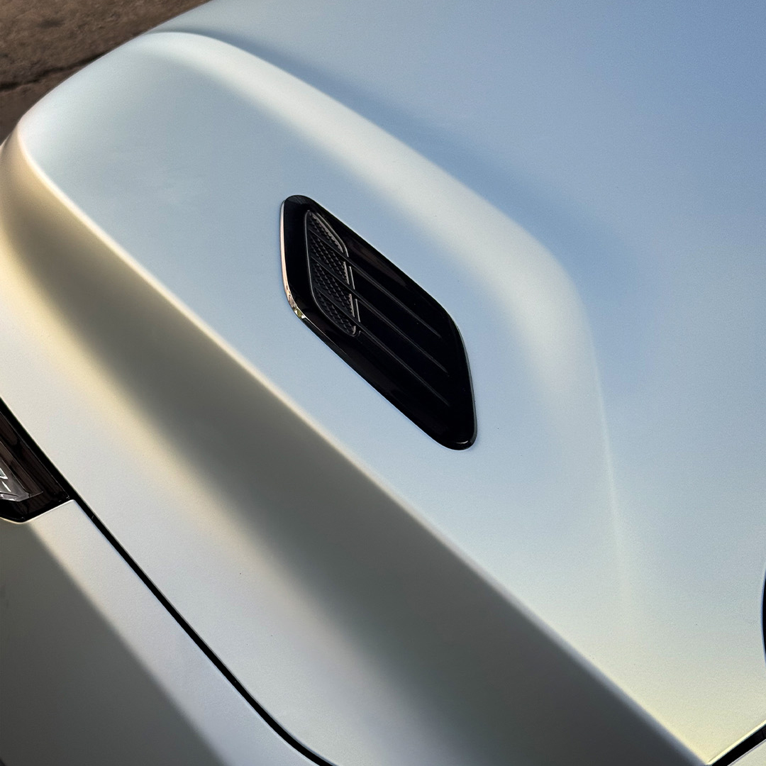 Ravoony Plus PET Ultra-Matte Gold Blue Car Vinyl Wrap