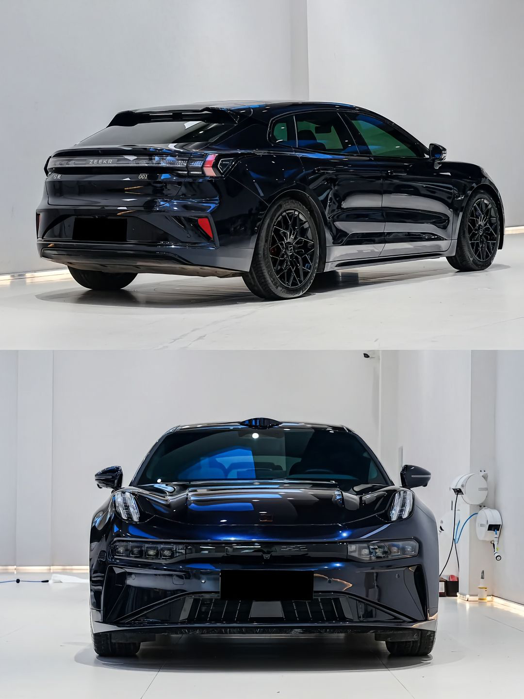 Ravoony Plus Glossy Metallic Spar Black Blue Vinyl Wrap