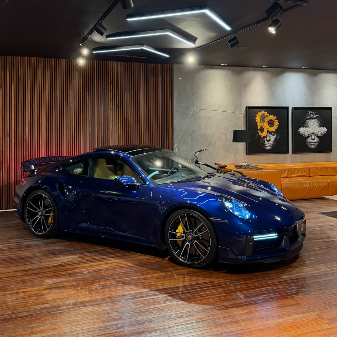 Ravoony Plus Porsche Gloss Gentian Blue Vinyl Car Wrap