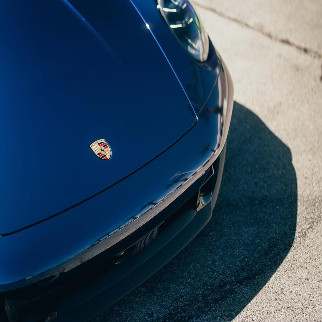 Ravoony Plus Porsche Gloss Gentian Blue Vinyl Car Wrap