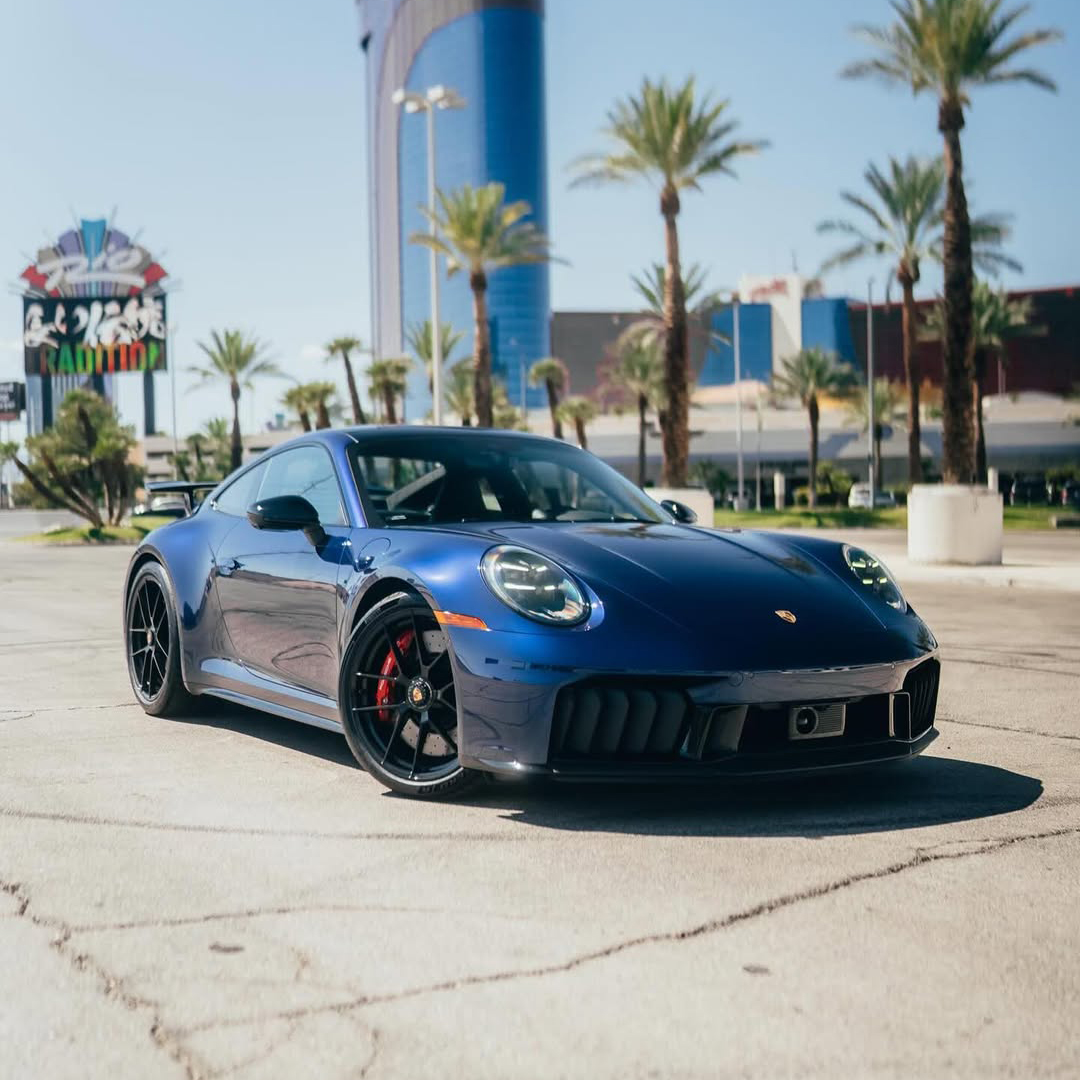 Ravoony Plus Porsche Gloss Gentian Blue Vinyl Car Wrap