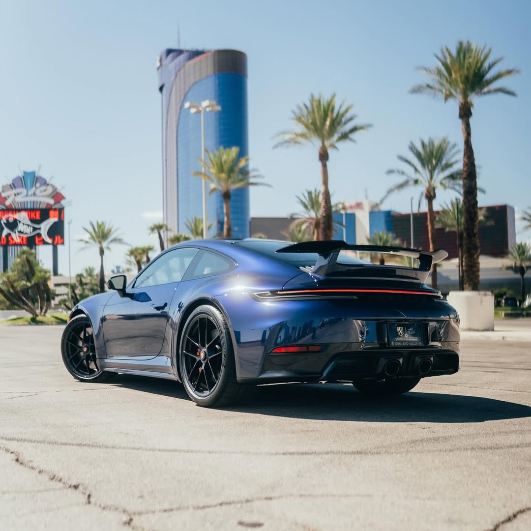 Ravoony Plus Porsche Gloss Gentian Blue Vinyl Car Wrap